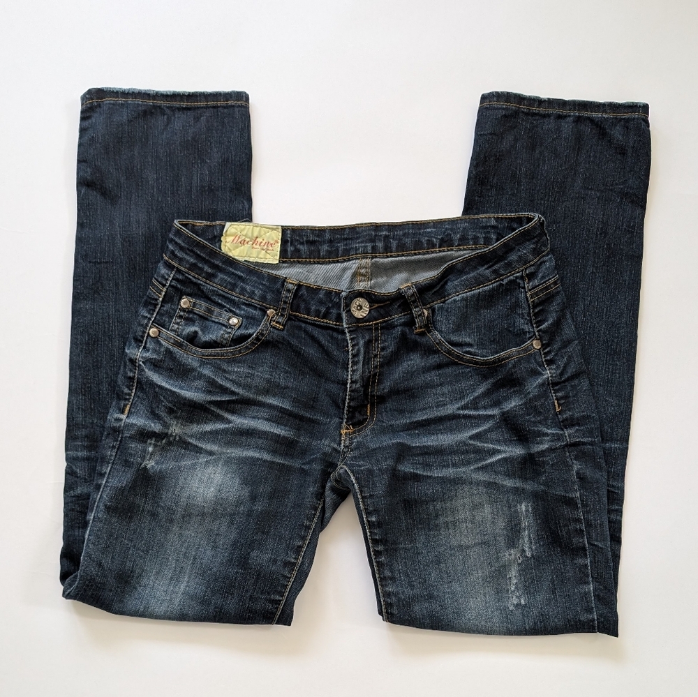 Distressed Denim Jeans By Machine